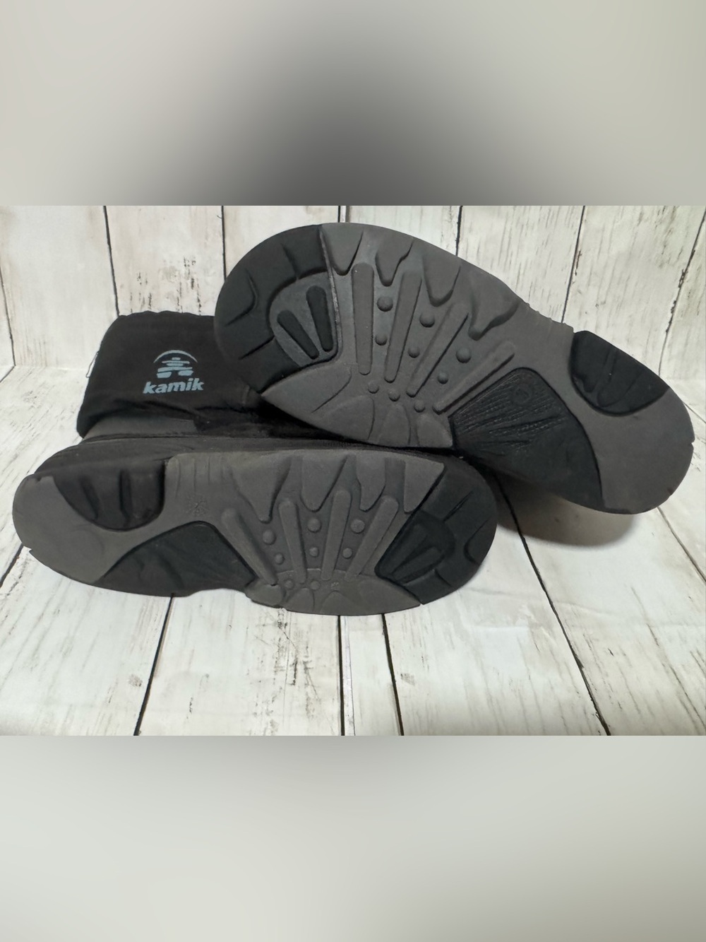 Kamik Black Pull-On Waterproof Winter Boots - Picture 7 of 7